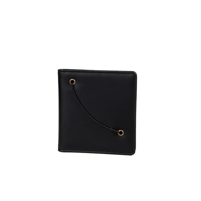 Classic Noir Leather Passport Holder