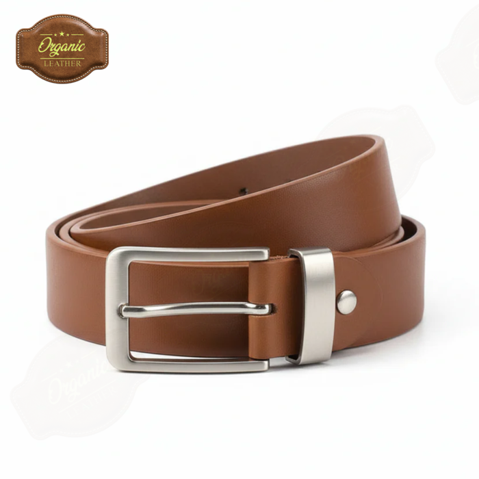 Mustard Brown Full Grain Leather Belt – Premium Casual & Dress Belt