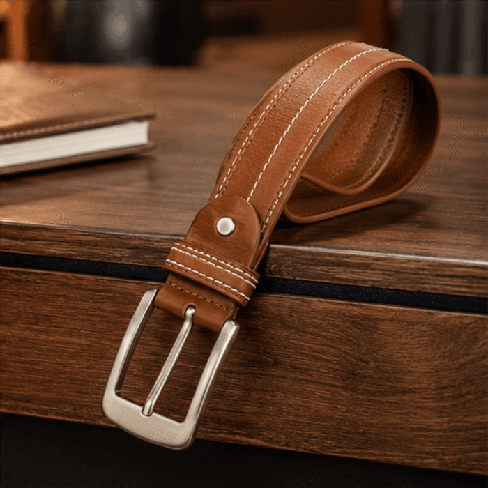 Pin Buckle – Classic Stitch (Mustard)